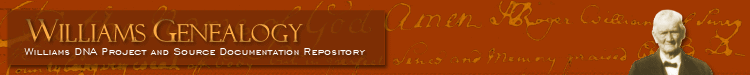 Williams Genealogy Banner
